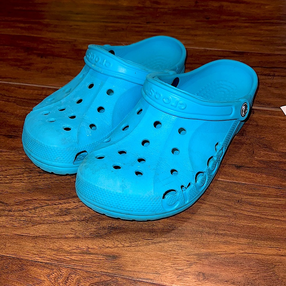 Teal Blue Crocs
